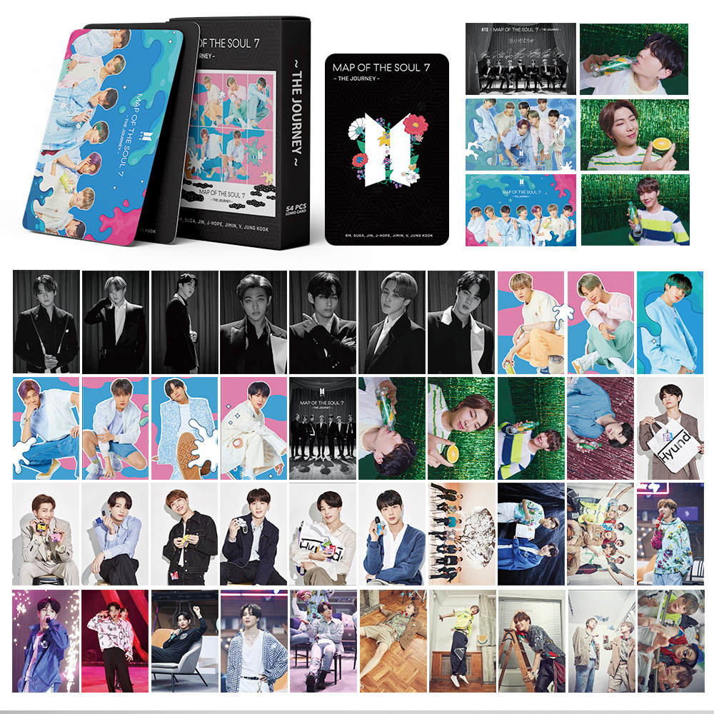 Set 54 Thẻ Hình Lomo Nhóm Nhạc Bts Blackpink Exo Nct Stray