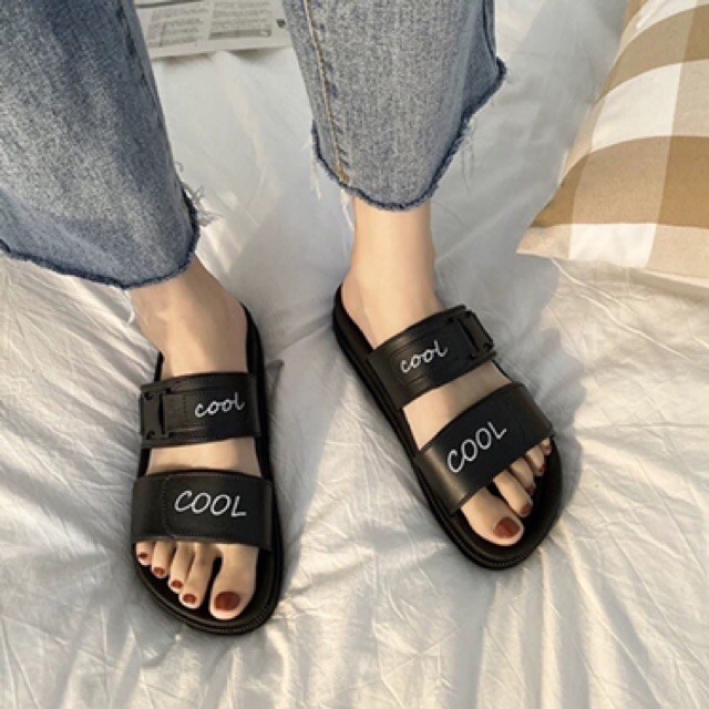 Dép quai ngang nữ ,Dép nữ 2 quai thời trang Ulzzang đi bộ đi chơi  Hàn Quốc siêu xinh DCOOL05