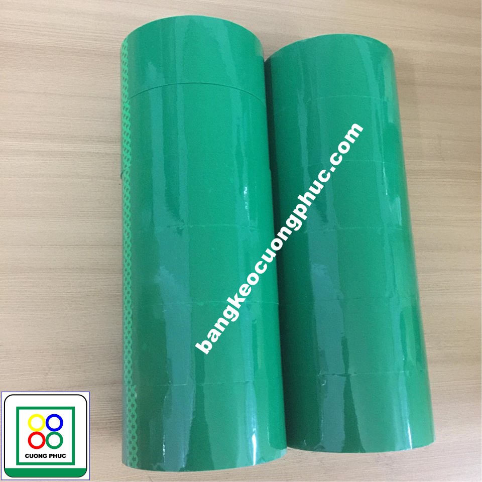 1 CÂY BĂNG KEO MÀU XANH lá thiên nhiên 6 cuộn keo