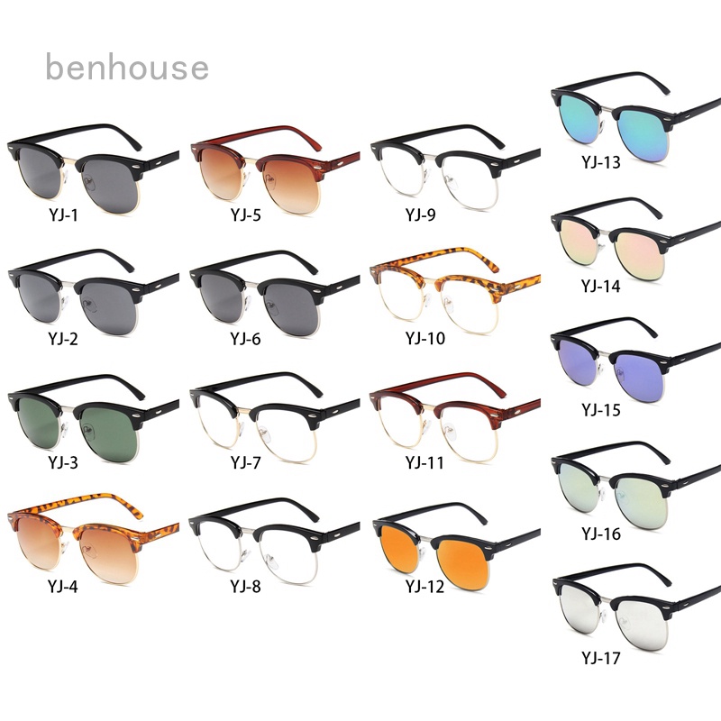 Kính Chống Nắng Phân Cực Gọng Đính Đinh Tán Thiết Kế Sang Trọng Phong Cách Retro