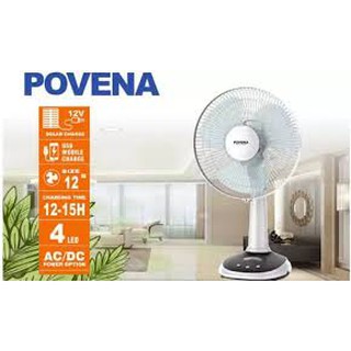 QUẠT SẠC ĐIỆN POVENA PVN-5612