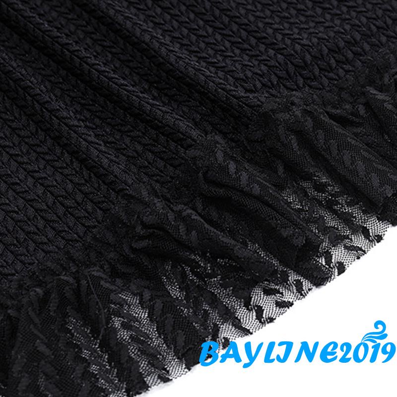 Đầm Ôm Dáng Không Tay Một Mảnh Màu Trơn Phối Ren Khóa Kim Loại Phía Trước Dành Cho Nữ