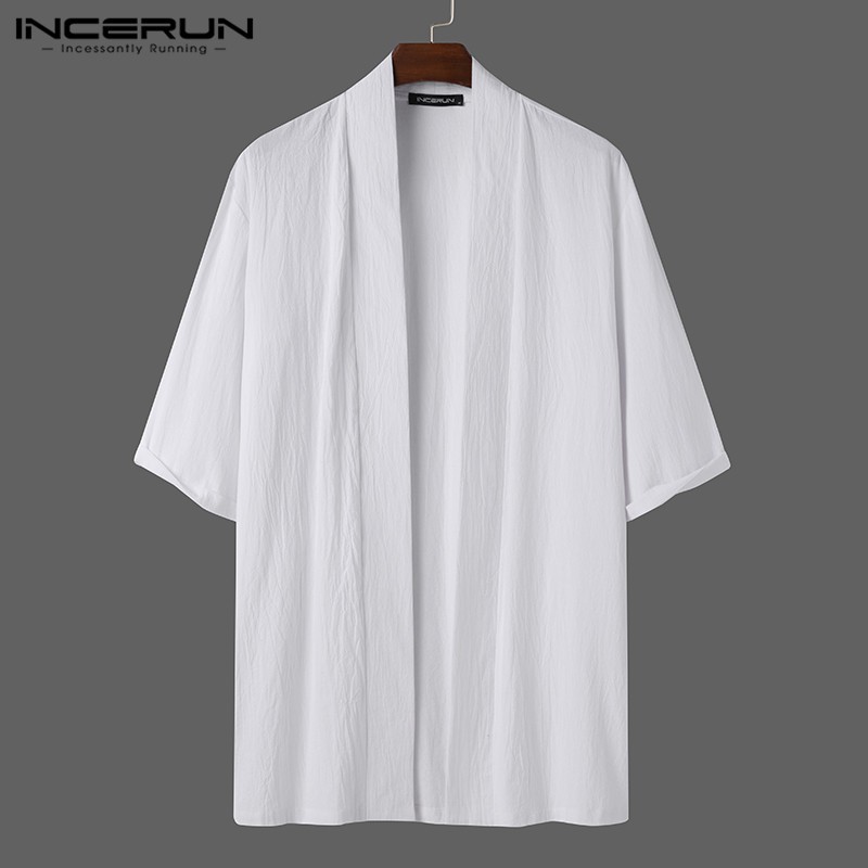 Áo Khoác Cardigan INCERUN Dáng Dài Thời Trang Cho Nam | BigBuy360 - bigbuy360.vn