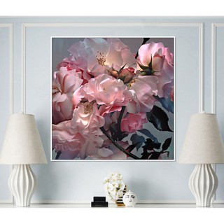 Tranh canvas treo tường hoa hồng khổ vuông LIN273 - 60 x 60 cm