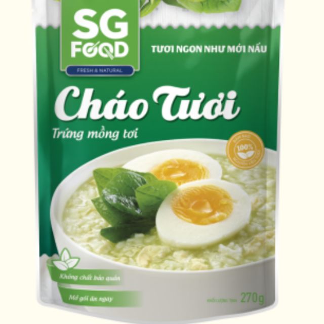 cháo tươi dinh dưỡng SG Food