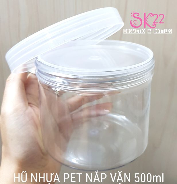 SET 50 HŨ NHỰA PET NẮP VẶN 500ml/250gr