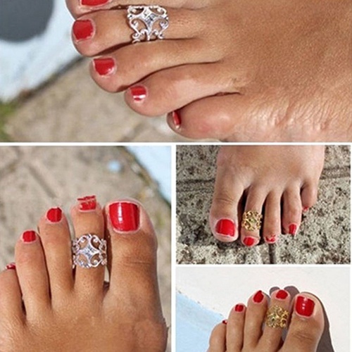Nhẫn đeo ngón chân kiểu dáng độc đáo nghệ thuật cho nữ