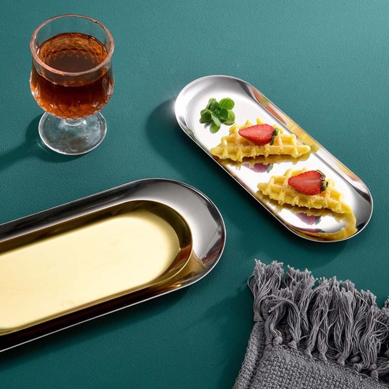 Khay đựng trang sức bằng thép không gỉ 3 kích cỡ lựa chọn