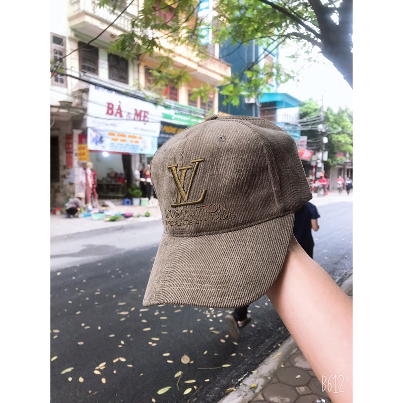 Mũ lưỡi trai gân nhung LV ❤️FREESHIP ❤️ thời trang cao cấp N