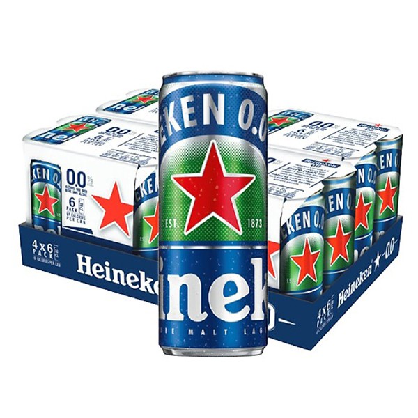 E - Thùng 24 Lon Bia Heineken Không Cồn 330Ml