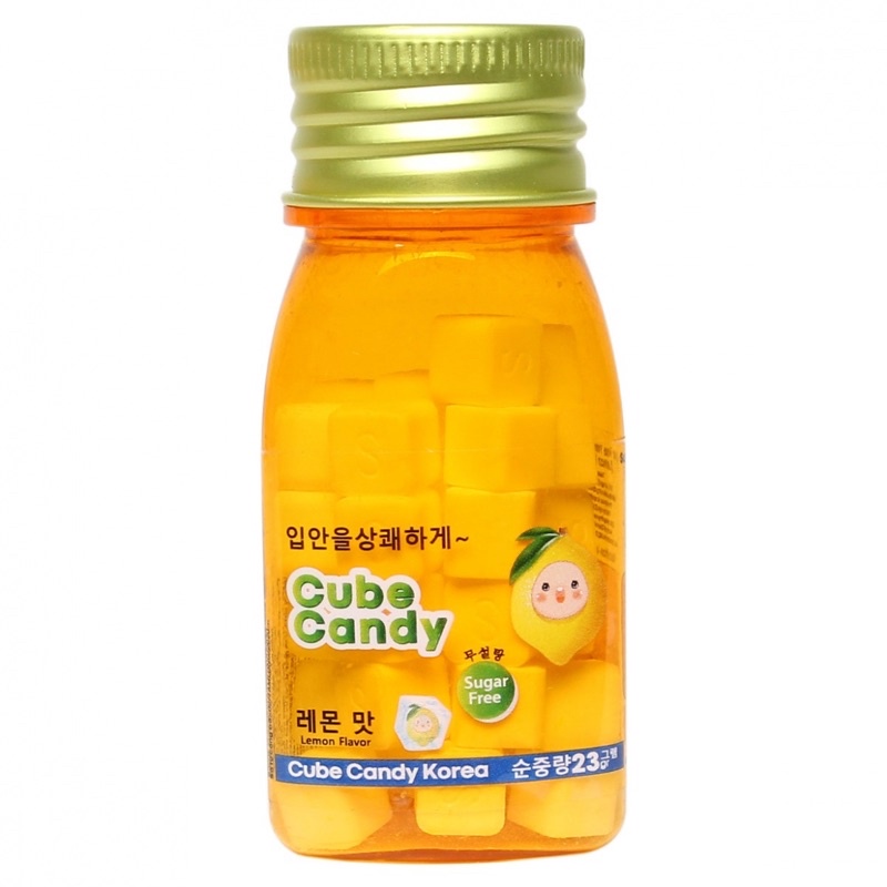 KẸO THE CUBE CANDY LỌ 23G VỊ NHO/ CHANH/ DƯA HẤU/ ĐÀO/ RED BULL- KẸO NGẬM