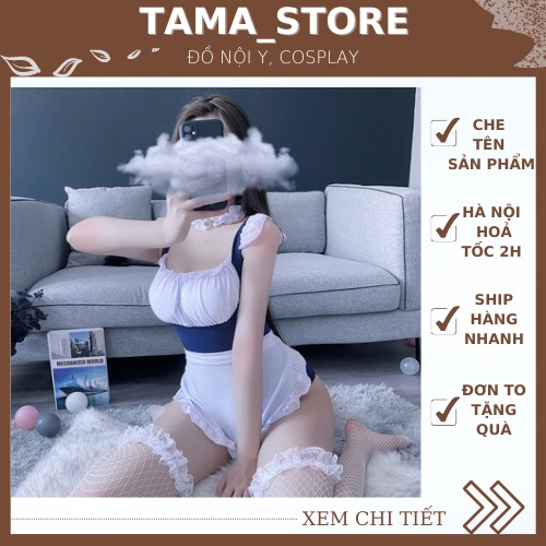 Set Cosplay Thủy Thủ Mặt Trăng, Đồ Hóa Trang Hầu Gái Tặng Kèm Tất Lưới Sexy