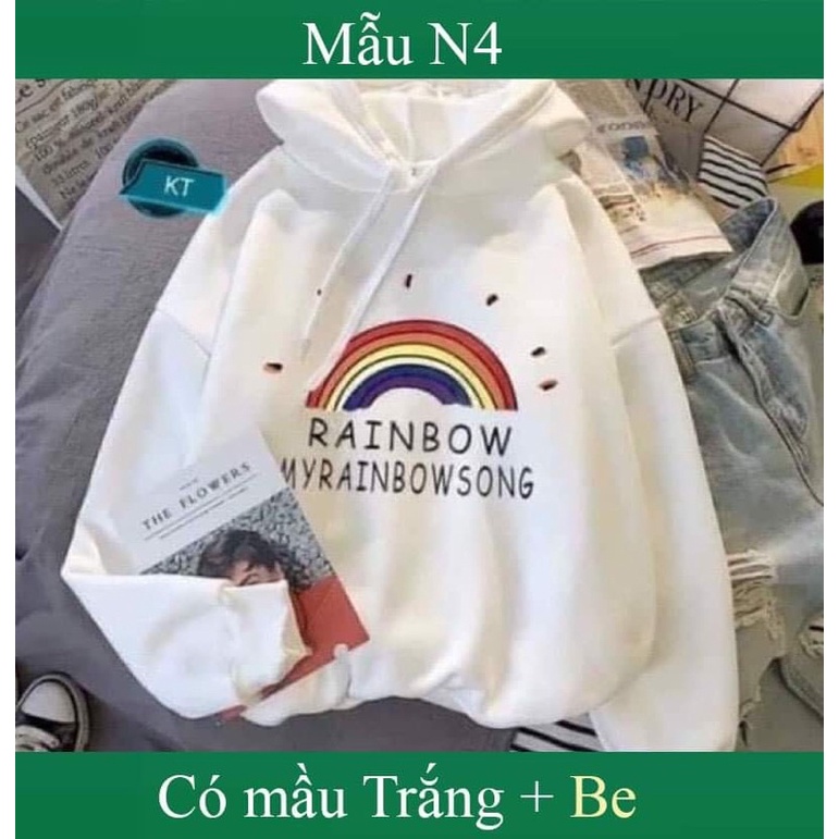 Áo Hoodie in hình 3D cầu vồng( sỉ bằng lẻ 55k)