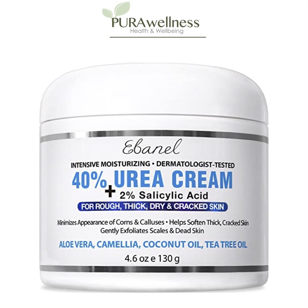 Ebanel Urea Cream 40% Plus Salicylic Acid 130g - Kem dưỡng ẩm chuyên sâu, làm mềm, phục hồi da khô, nám, sẹo, rỗ
