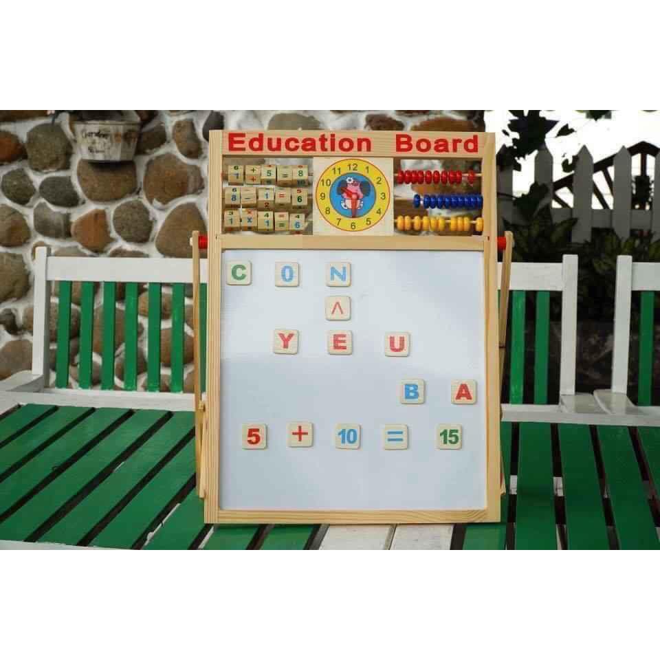 Bảng gỗ giáo dục có 2 mặt Education Board