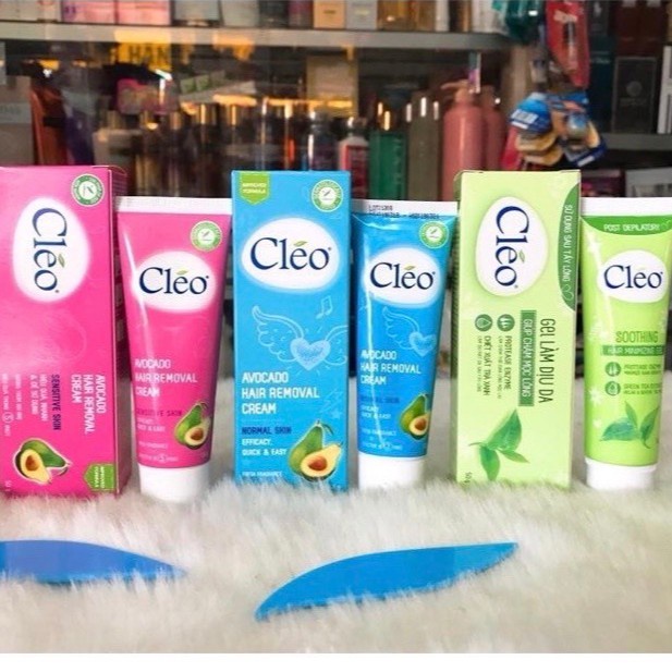 Kem Tẩy Lông Và GEL Mát Da CLEO Cho da thường và da nhạy cảm (50g)