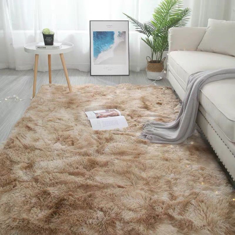 Thảm lông loang trải sàn trang trí phòng khách decor phòng ngủ