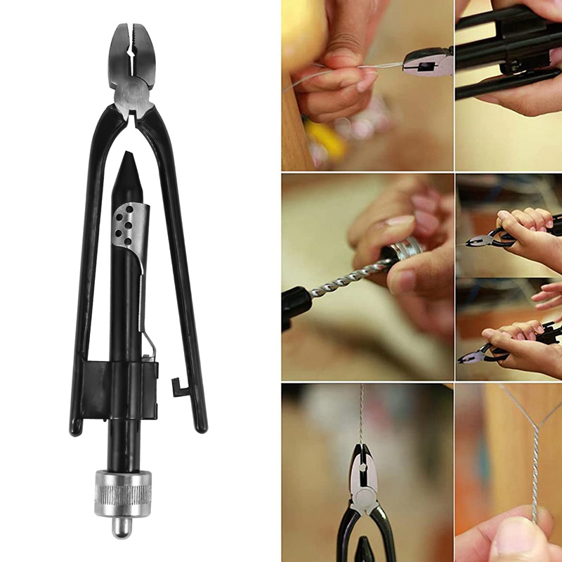 Kìm xoắn dây an toàn cho máy bay 6 inch Bộ khóa Công cụ xoắn / Cuộn 15M Dây khóa an toàn bằng thép không gỉ 0,7mm
