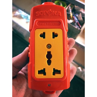 Ổ CẮM 2 LỖ SOPOKA CHỊU VA ĐẬP
