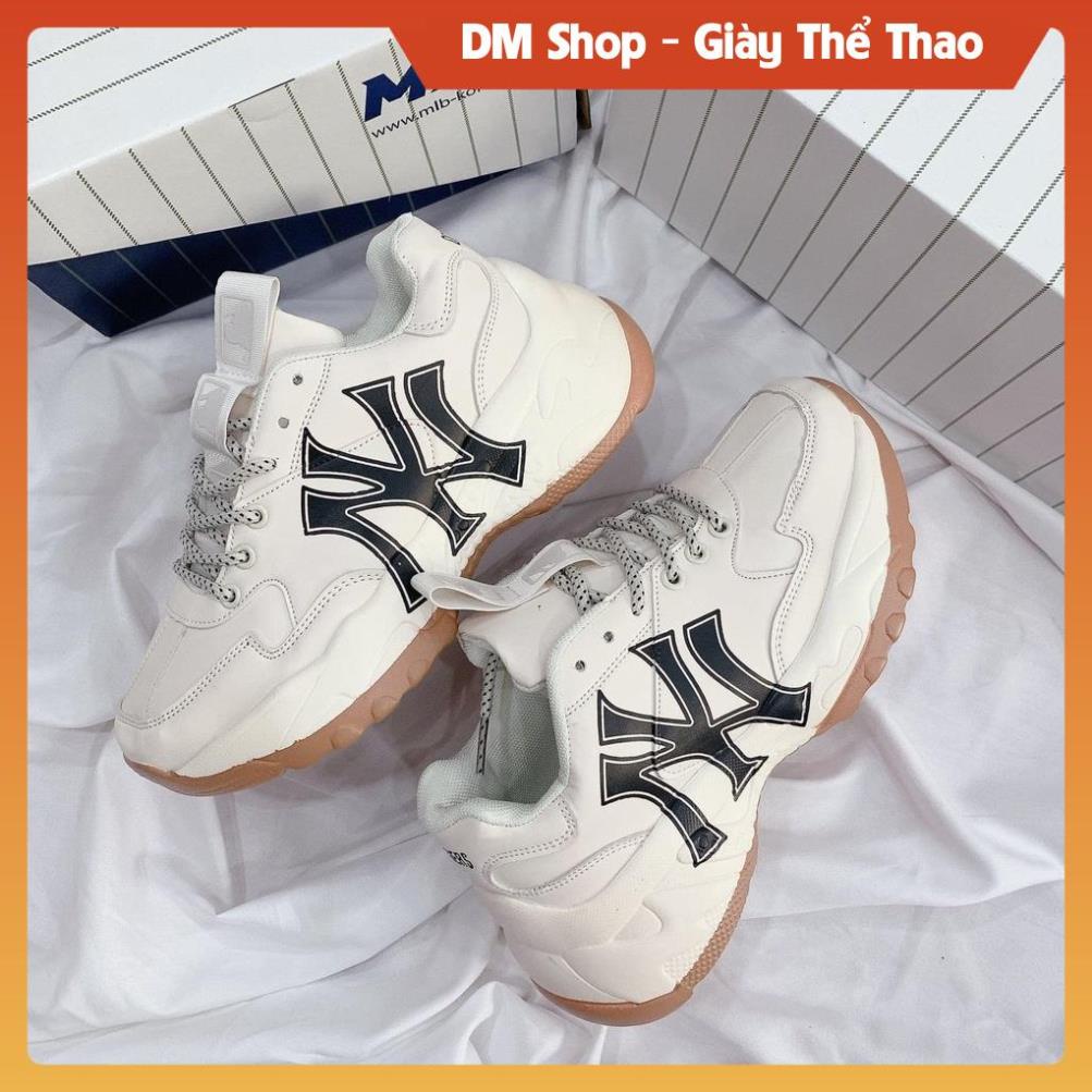 Giày Thể Thao Nam Nữ MIB Đế Nâu, Giầy Độn Đế ny đen Mlb boston, Ny Vàng, La full box bill , DM Shop