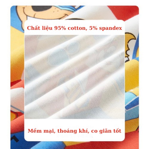 Áo dài tay cho bé trai, bé gái đội chó cứu hộ PAW PATROL chất liệu cotton cao cấp Xu Xu Kids size từ 13 đến 25kg