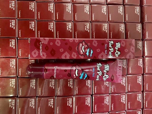 Son xăm môi Hàn Quốc chính hãng Berisom Chu My Lip Tint Pack# Sexy red- Màu mận quyến rũ