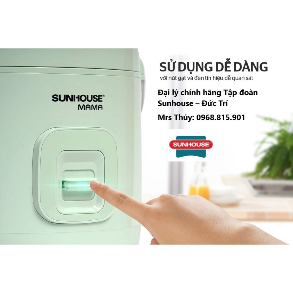 Nồi Cơm điện 1.2L SUNHOUSE MAMA SHD8265B Cao cấp