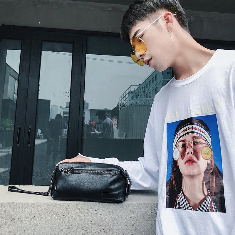 Túi cầm tay Unisex W2P 7750 chất da PU cao cấp chống thấm nước chống bào mòn Ulzzang