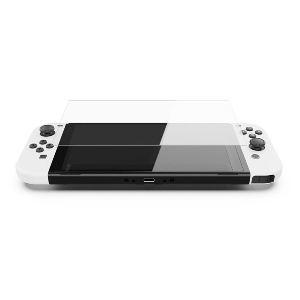 Combo 2 kính Cường Lực thương hiệu Skull &amp; Co Cao Cấp 2.5D Cho Máy Nintendo Switch OLED