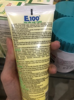 Sữa Rửa Mặt E100 Hạt Nghệ tuýp 100g