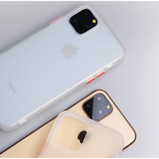 Ốp lưng 6s plus/7 Plus/ 8 Plus/ X/ XS/ XS Max/ XR/ iPhone 11/ 11 Pro/ 11 Pro Max chống sốc lưng nhám mờ viền màu