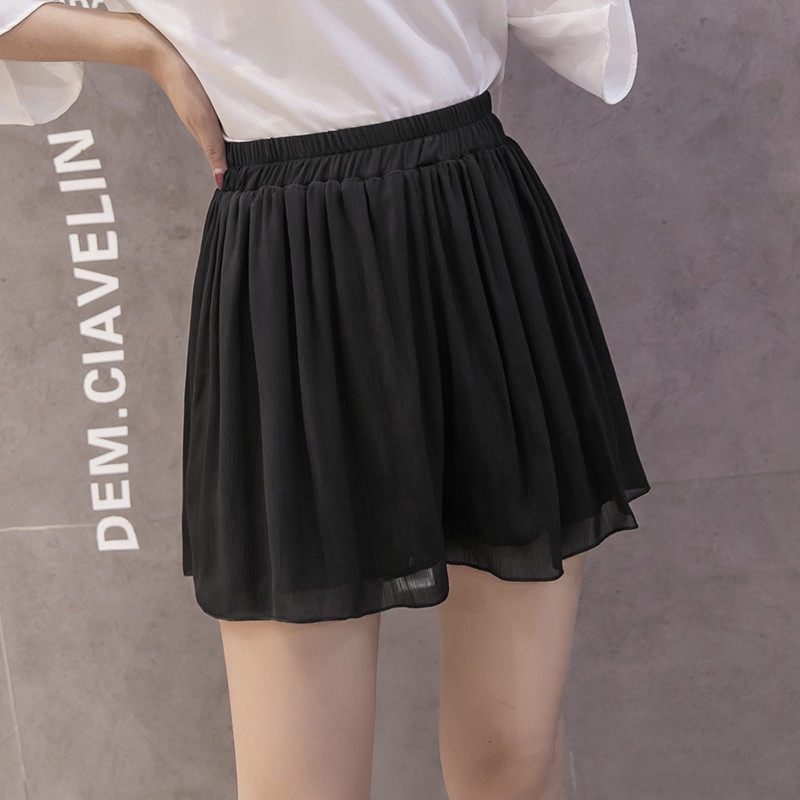 Spring And Summer New Big Size Wide Shorts Printed High Waist Denim Pants High Leg Denim Korean Seluar Jean Bootcut Long Palazo Wide Leg Pants