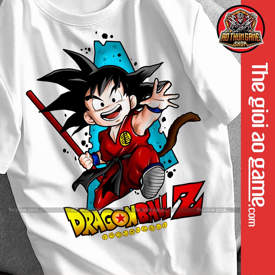 Áo thun Anime Songoku T05 Dragon Ball Z chính hãng giá xưởng có size Goku cho trẻ em bé trai và bé gái / AoThunGameVn