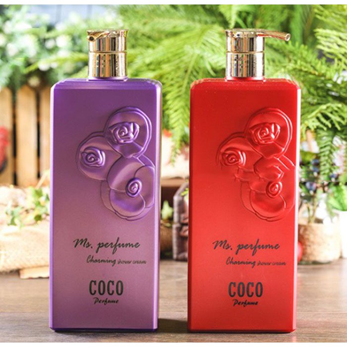 Sữa tắm Coco Perfume Charming Shower Cream chai đỏ quyến rũ hương nồng nàn 800ml