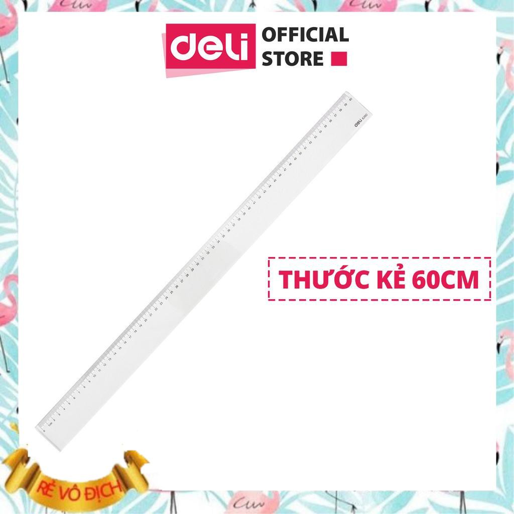 Thước kẻ 60cm Deli, trong suốt - 1 chiếc - E6260