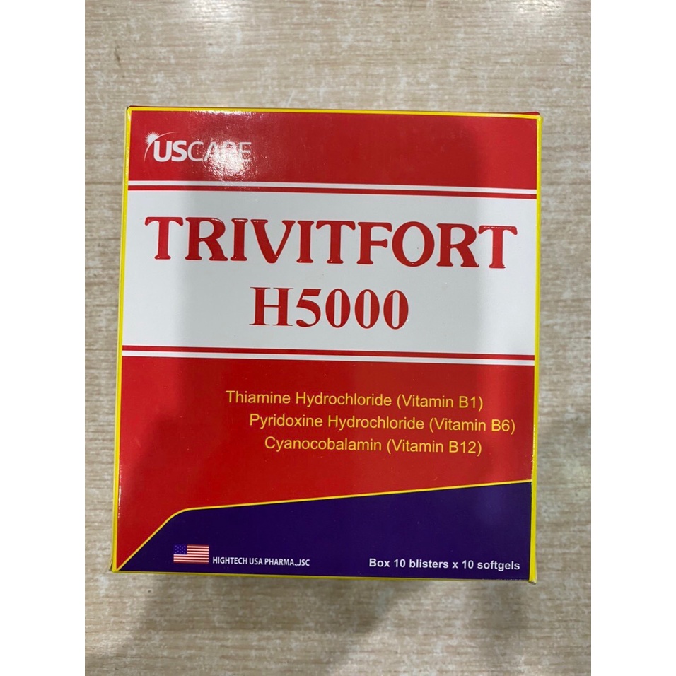 Bổ sung vitamin B1, B6, B12 cho cơ thể TRIVITFORT H5000