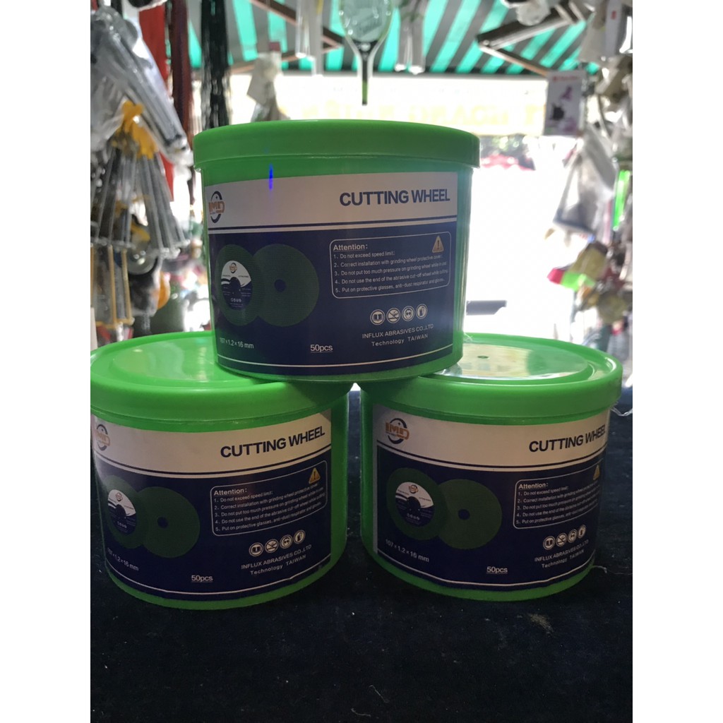 - ĐÁ CẮT SẮT   TAIWAN hộp 50 viên