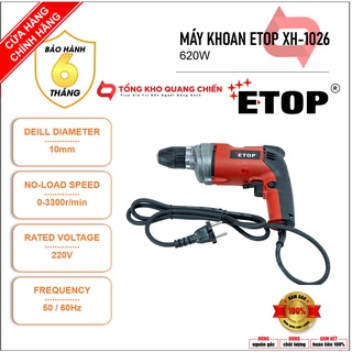 Máy Khoan | Máy Khoan Điện Cầm Tay Đa Năng ETOP XH 1026 Chính Hãng | Máy Khoan Điện 620w