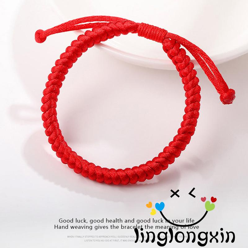 Vòng Đeo Tay May Mắn 2 Dây Màu Đỏ May Mắn Phong Cách Phật Giáo Tây Tạng Trung Hoa Dành Cho Nữ