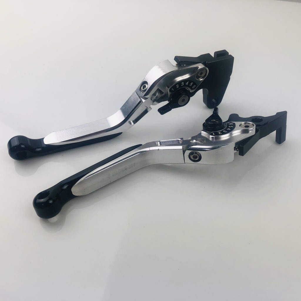 Bộ Tay Thắng 6 Số Chống Gãy Nhập Khẩu Cao Cấp Dùng Cho xe SH Mode_Màu Bạc_Motorsaigon