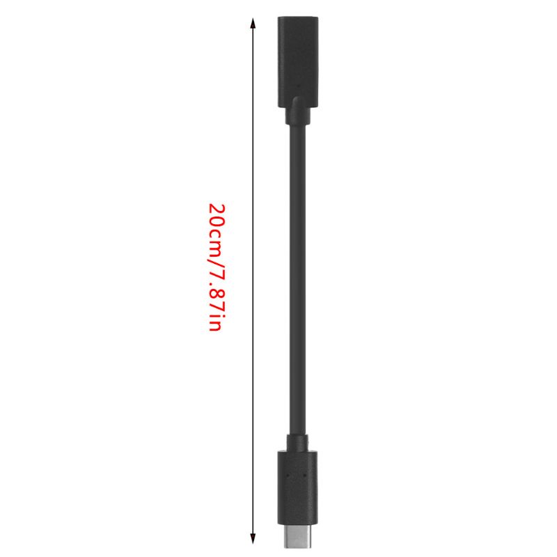 inter USB 3.1 Type C Male To Female Connector Extension Adapter Cable For Macbook Pro