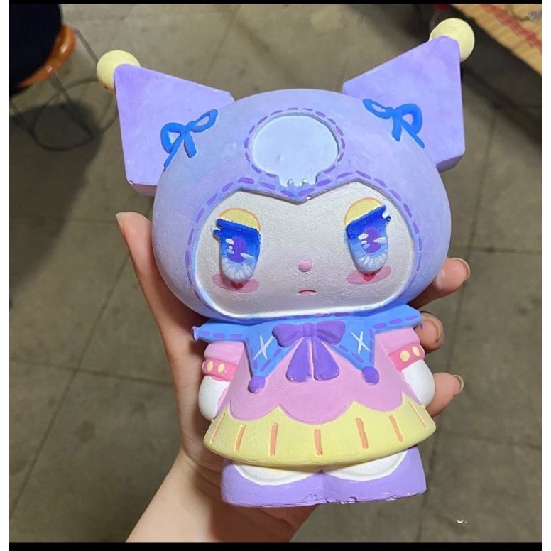 tượng thạch Cao tô màu kuromi