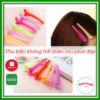 Kẹp tóc mỏ vịt nhựa đáng yêu nhiều màu sắc 01069