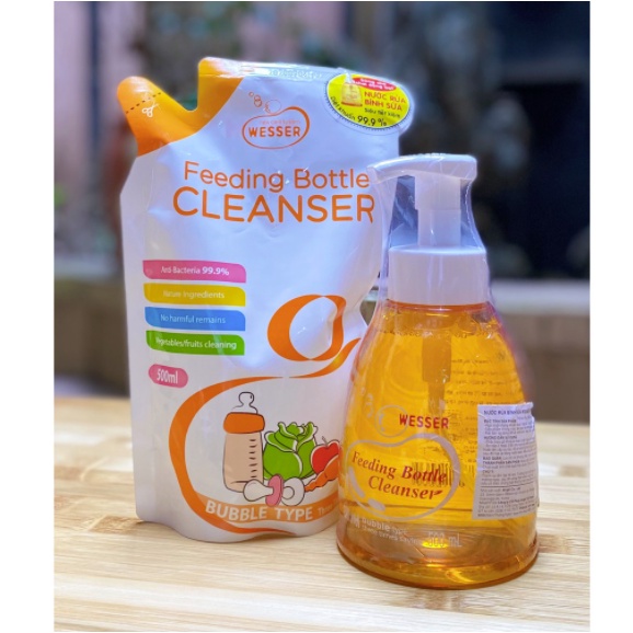 Nước rửa bình sữa Wesser KOREA 500ml - Bách hóa Na na MOMY BABY SHOP