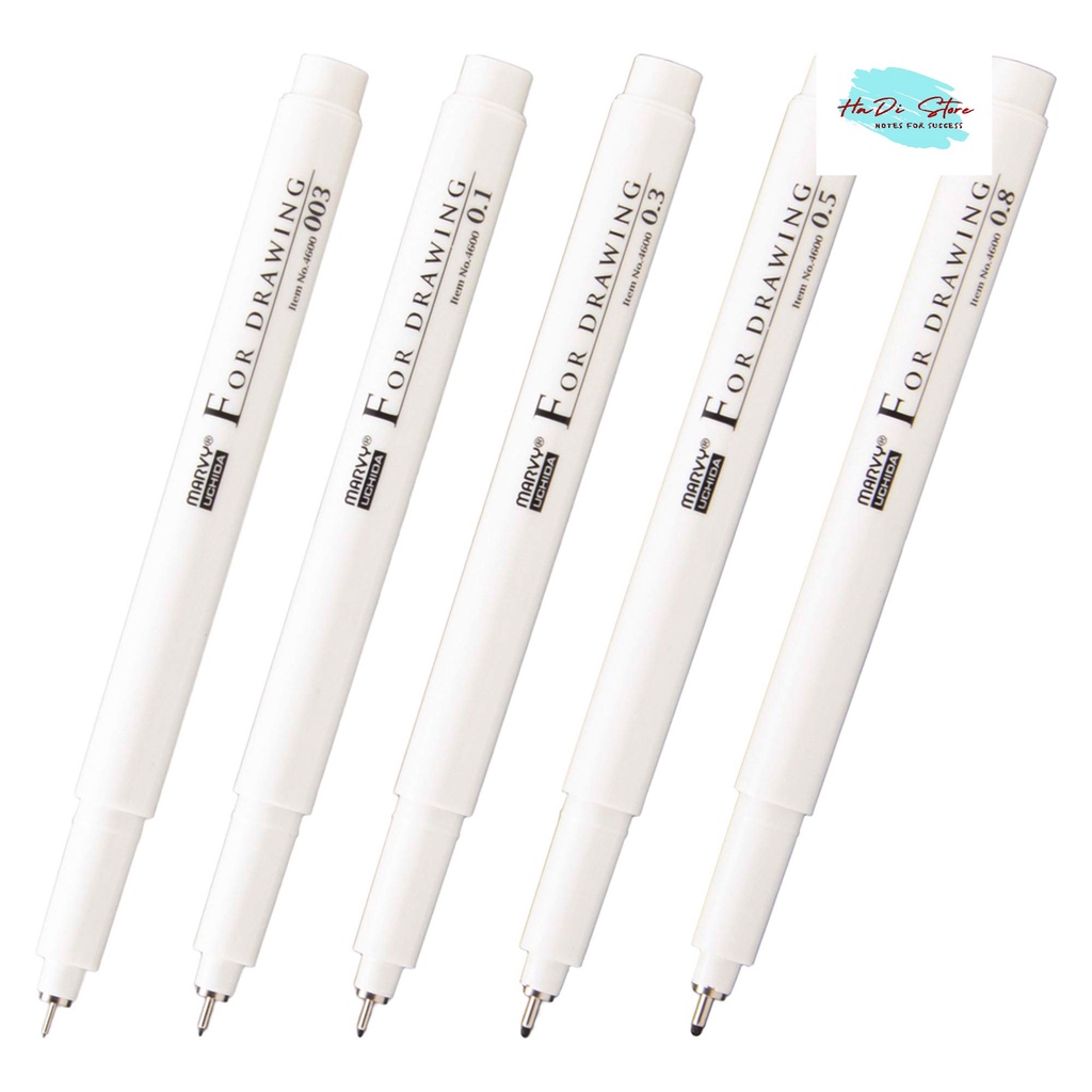 Bút line đi nét chuyên nghiệp MARVY UCHIDA 4600 có đủ size