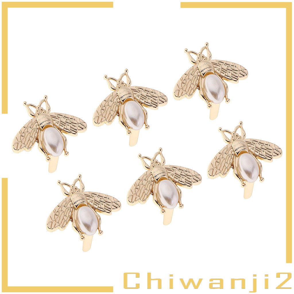 Bộ 6 Khóa Kim Loại DIY Hình Ong Cho Túi Xách