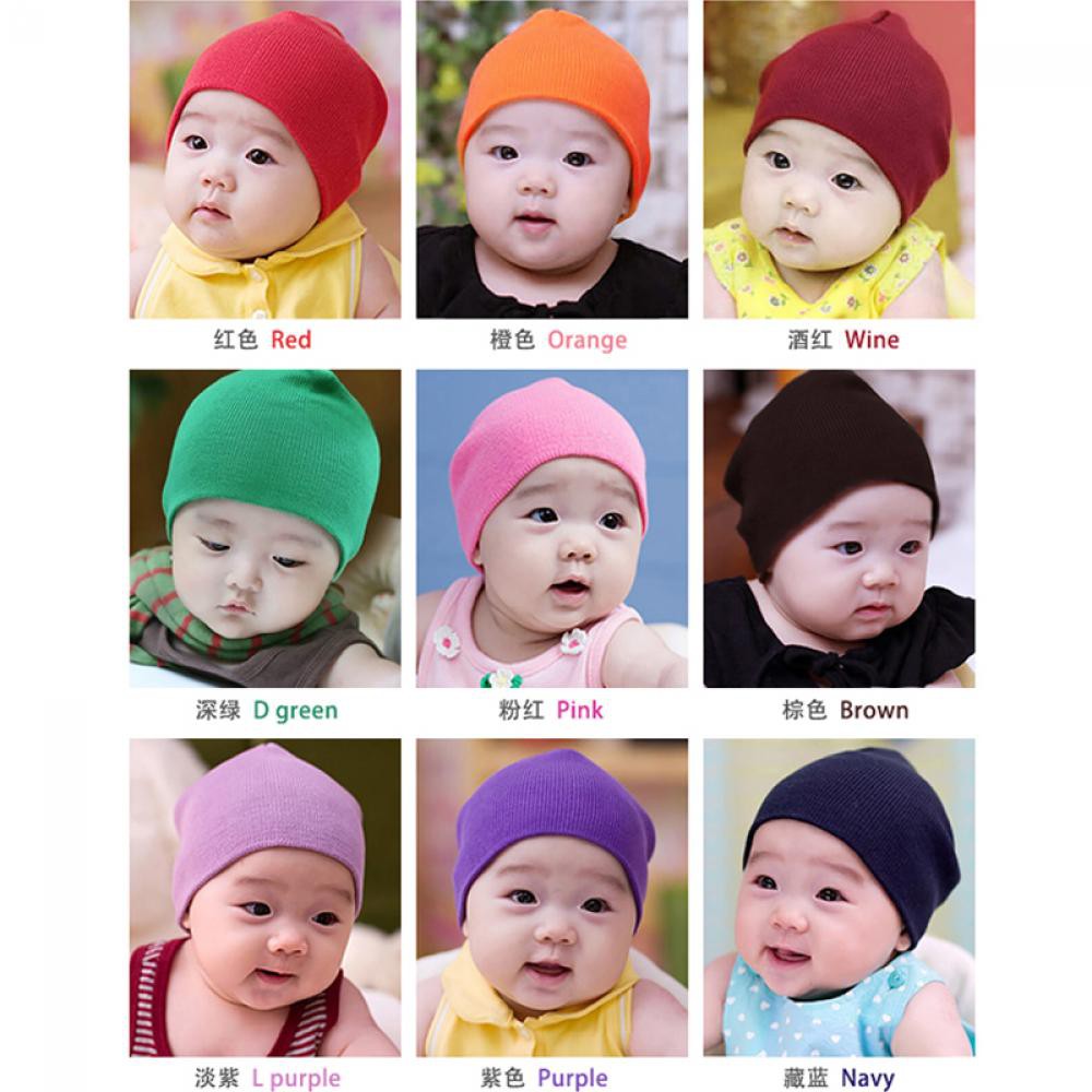 Mũ Beanie Cotton Mềm Mại Cho Bé Trai / Gái Sơ Sinh