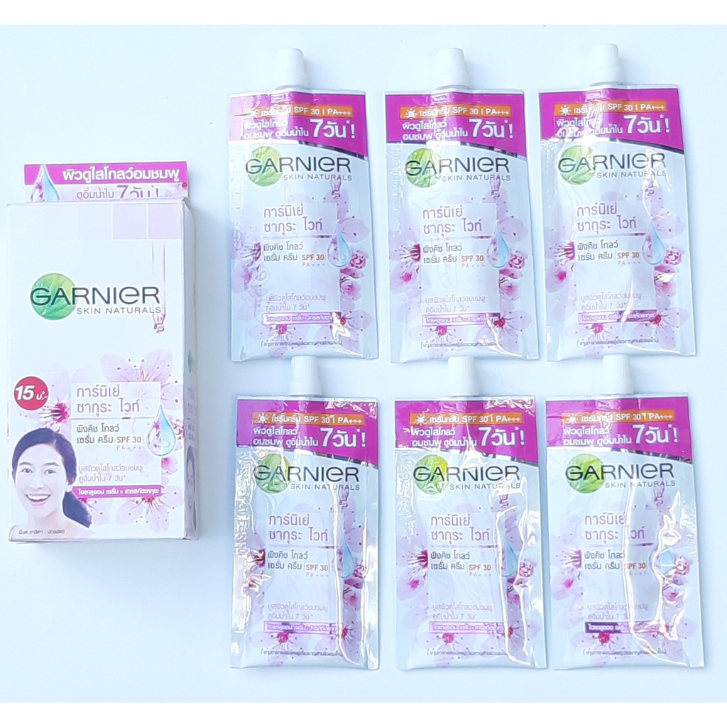 1 tuýp Kem lót Garnier 7ml dưỡng trắng da tự nhiên Garnier Skin Naturals