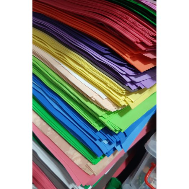 Combo 20 Tờ Xốp Đủ Các Màu Kích Thước 50 X 50 - Mút Xốp Màu Cho Các Bé Mầm Non Làm Thủ Công