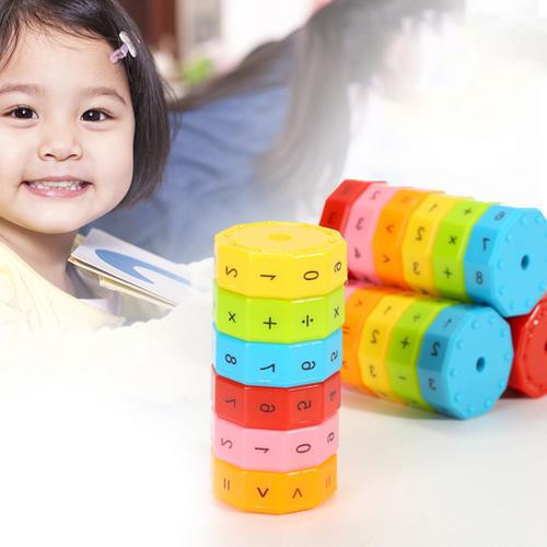 Hình trụ xoay đồ chơi học toán cho bé